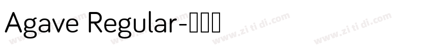 Agave Regular字体转换